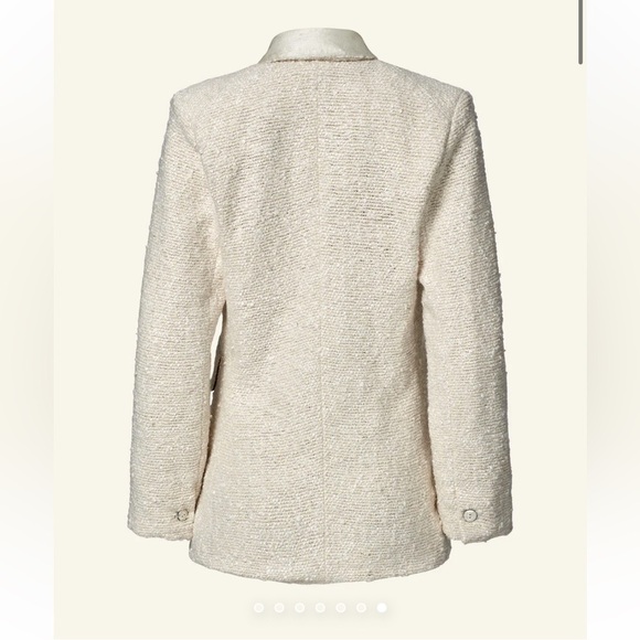 NEW ALIX OF BOHEMIA Denali snow glaze blazer jacket in snow Sz S - Picture 4 of 13